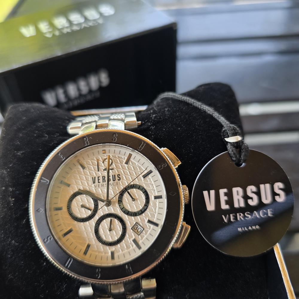 Versus Versace Silver Chronograph Watch